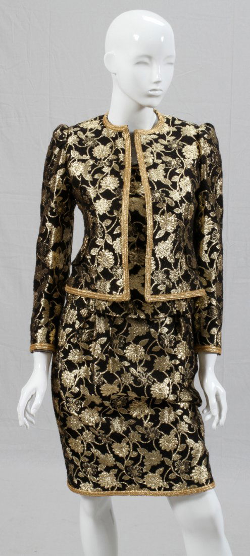 ADOLFO FOR SAKS FIFTH AVE. EVENING SKIRT SUIT (1 of 2)