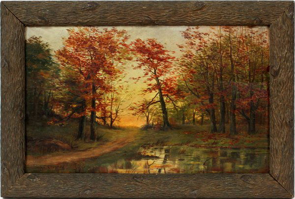 IN THE MANNER OF JASPER CROPSEY OIL ON CANVAS (1 of 3)