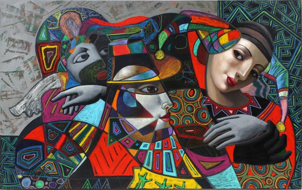 OLEG ZHIVETIN MIXED MEDIA ON CANVAS (1 of 4)