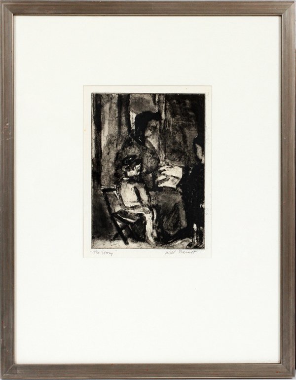 WILL BARNET AQUATINT C. 1940 (1 of 4)