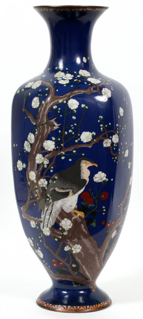 JAPANESE CLOISONNE VASE 19TH.C. (1 of 6)