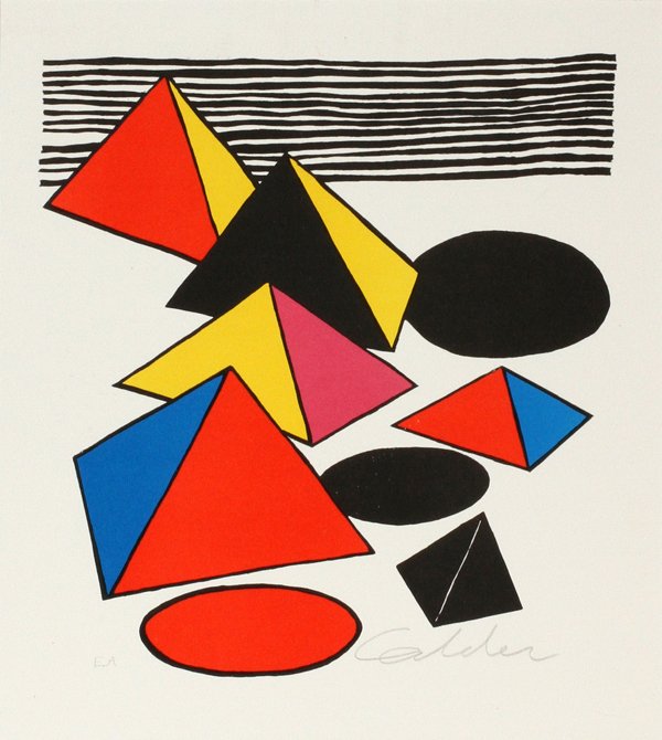 AFTER ALEXANDER CALDER COLOR LITHOGRAPH (1 of 2)