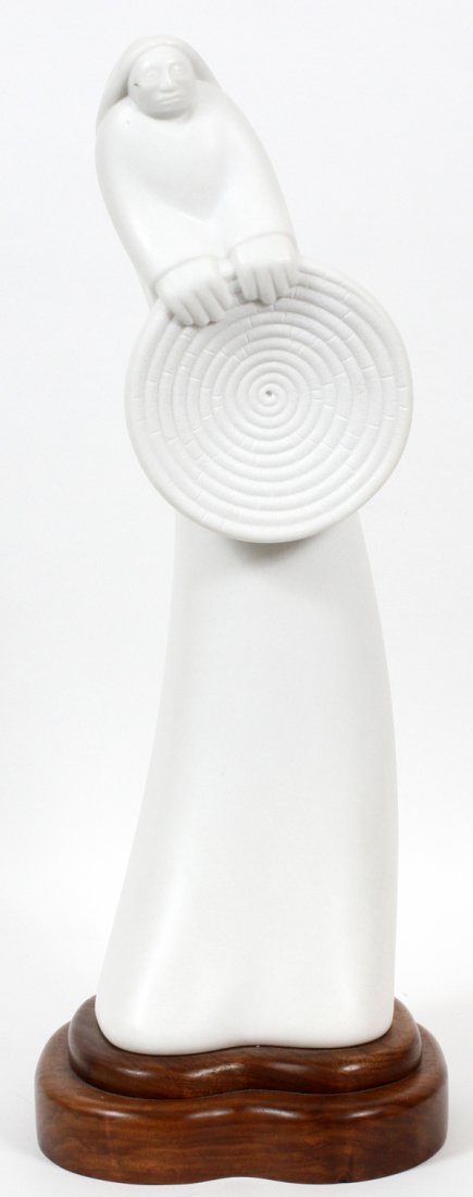 NICOLA MARBLE STATUE INDIAN WOMAN (1 of 4)