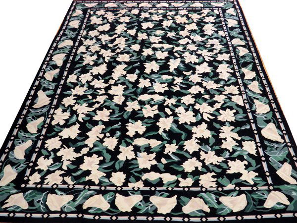 CHINESE HAND WOVEN WOOL RUG (1 of 2)
