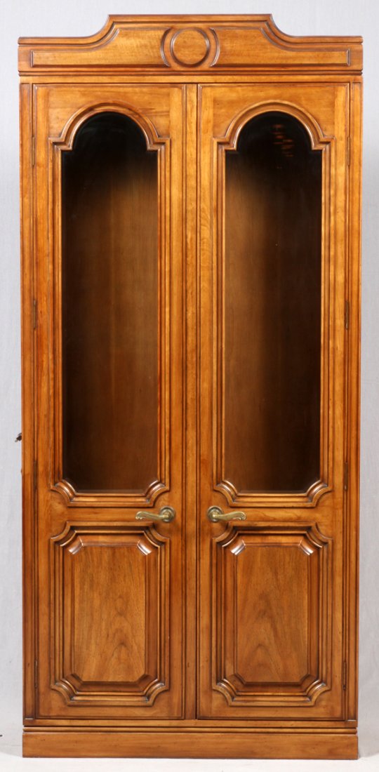PROVENCAL WALNUT TWO DOOR BOOKCASE (1 of 3)