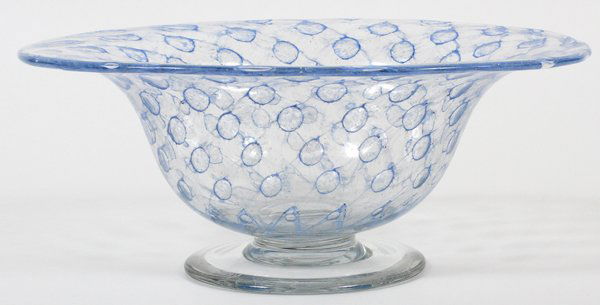LIBBEY GLASS FOOTED BOWL (1 of 2)