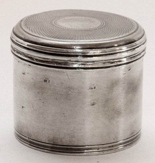 ENGLISH STERLING PATCH BOX LONDON C. 1820 (1 of 3)