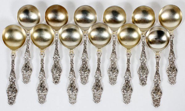 WHITING DIV. OF GORHAM 'LILY' STERLING SPOONS (1 of 3)