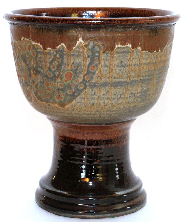 CONTEMPORARY GLAZED POTTERY VESSEL (1 of 3)