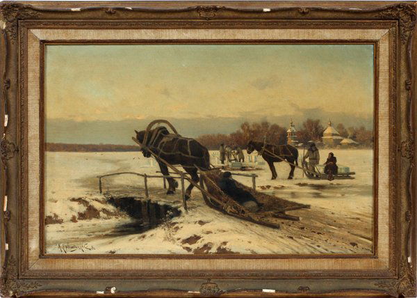 KONSTANTIN YAKOVLEVICH KRYZHITSKY OIL ON CANVAS (1 of 5)