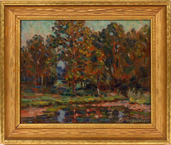 ERNEST HARRISON BARNES OIL ON CANVAS (1 of 3)