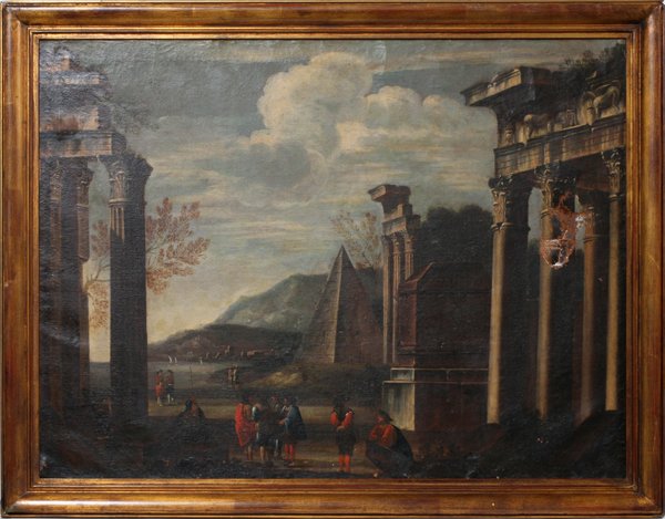 ITALIAN OIL ON CANVAS C. EARLIER 19TH C. (1 of 4)