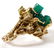 LADY'S EMERALD AND DIAMOND RING - 2