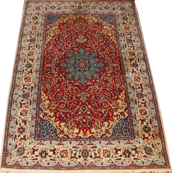 ISFAHAN SILK RUG (1 of 2)