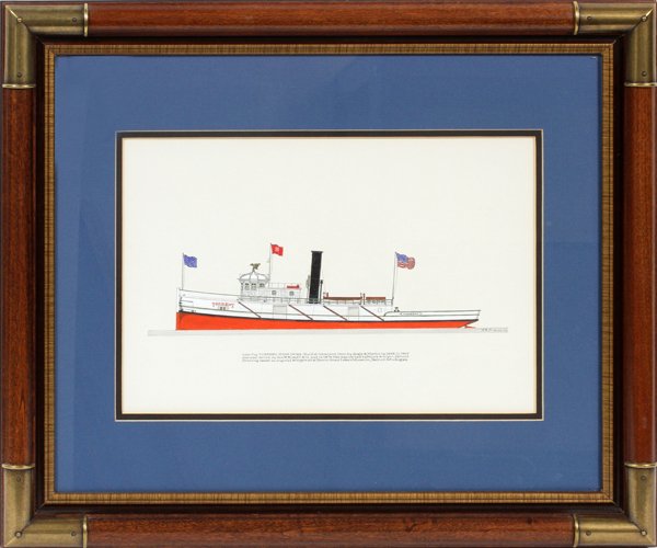 FRANK R. CREVIER INK & WATERCOLOR C. 1972 (1 of 3)