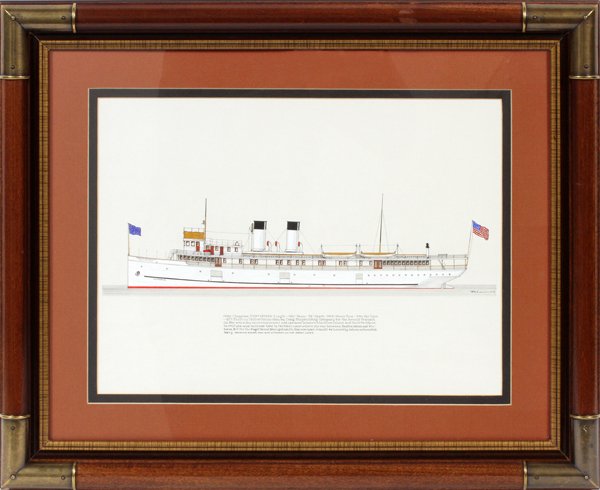 FRANK R. CREVIER INK & WATERCOLOR ON BOARD (1 of 3)