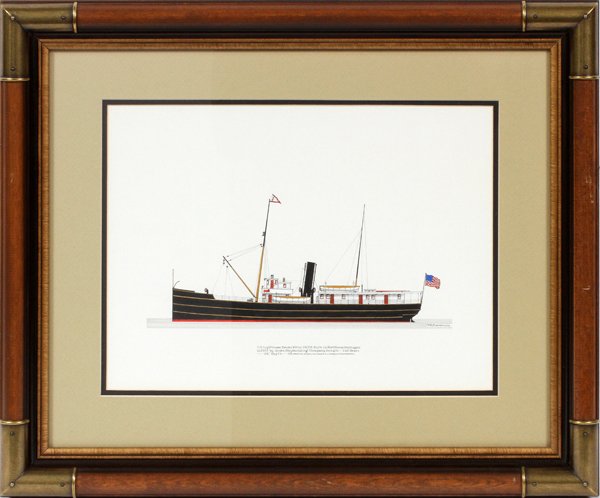 FRANK R. CREVIER INK & WATERCOLOR ON BOARD C. 1969 (1 of 3)