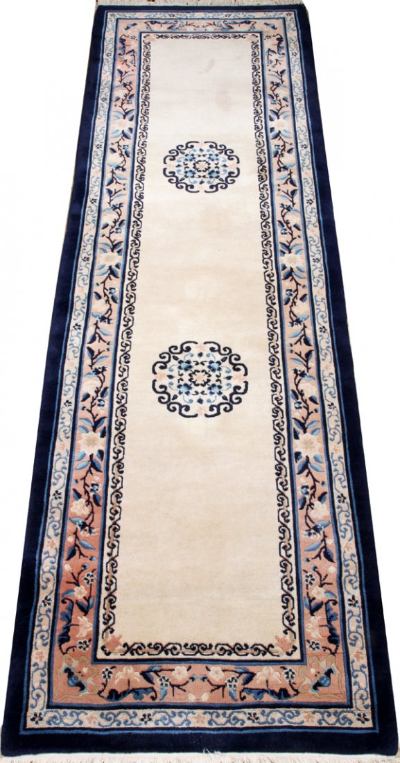 CHINESE PEKING DESIGN WOOL RUNNER (1 of 2)