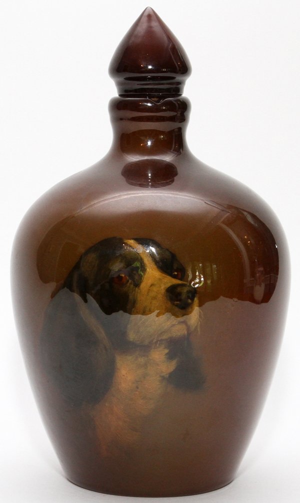ROOKWOOD POTTERY JUG W/ DOG PORTRAIT 1902 (1 of 3)