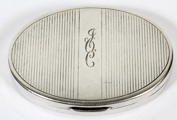 TIFFANY & CO. STERLING COMPACT EARLY 20TH C. (1 of 2)