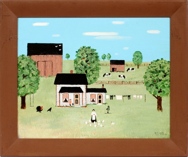 HAROLD BAYER OIL ON MASONITE 1987 (1 of 3)