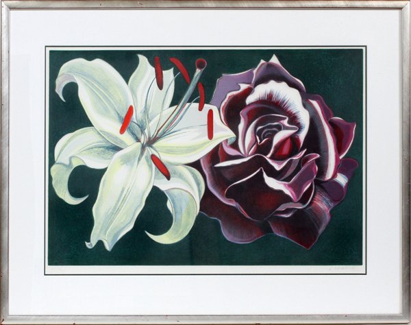 LOWELL NESBITT LITHOGRAPH 1974 (1 of 3)