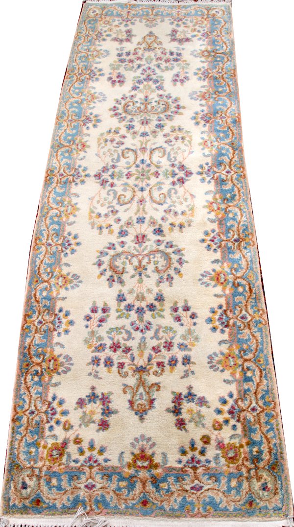 PERSIAN KERMAN HANDWOVEN WOOL RUNNER (1 of 2)