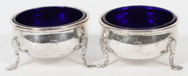 VICTOR OBLER SILVER PLATE OPEN SALTS PAIR (1 of 2)
