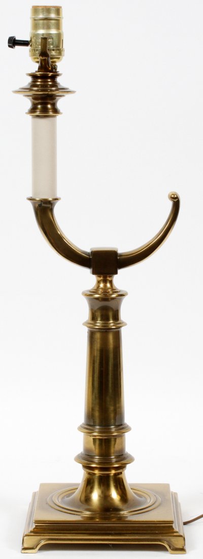 BRASS TABLE LAMP LATE 20TH C (1 of 2)