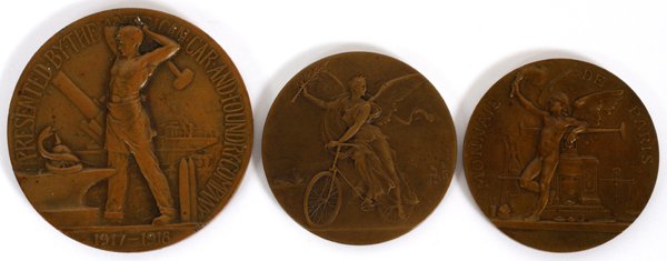VERNON DUPUIS & OTHER BRONZE ART MEDALS 3 PIECES (1 of 8)