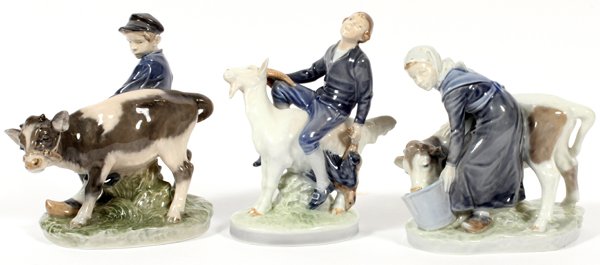 ROYAL COPENHAGEN PORCELAIN FIGURES THREE (1 of 2)
