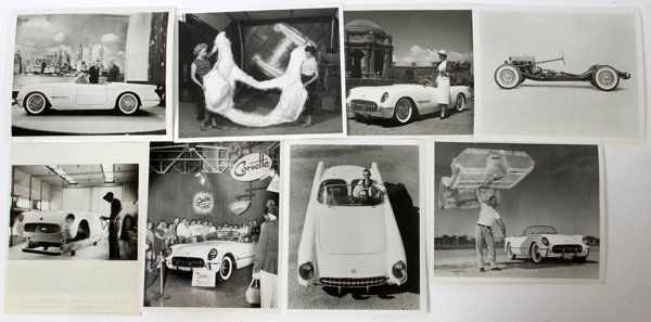 1953 CHEVOLET CORVETTE PUBLICITY & ASSEMBLY PHOTOS (1 of 1)
