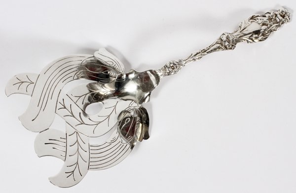 ART NOUVEAU STYLE STERLING ASPARAGUS SERVER (1 of 4)