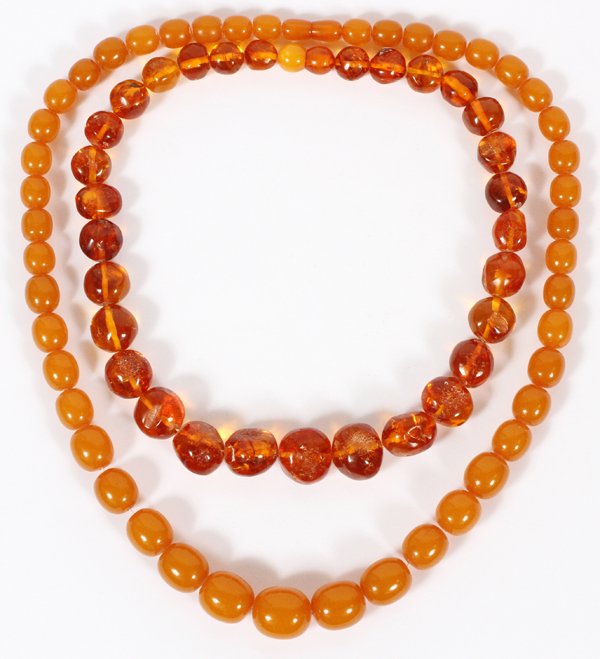 AMBER BEADED NECKLACES TWO (1 of 2)