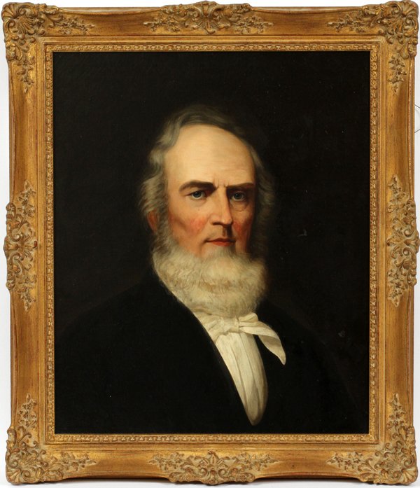 AMERICAN SCHOOL OIL ON CANVAS 19TH C. (1 of 3)