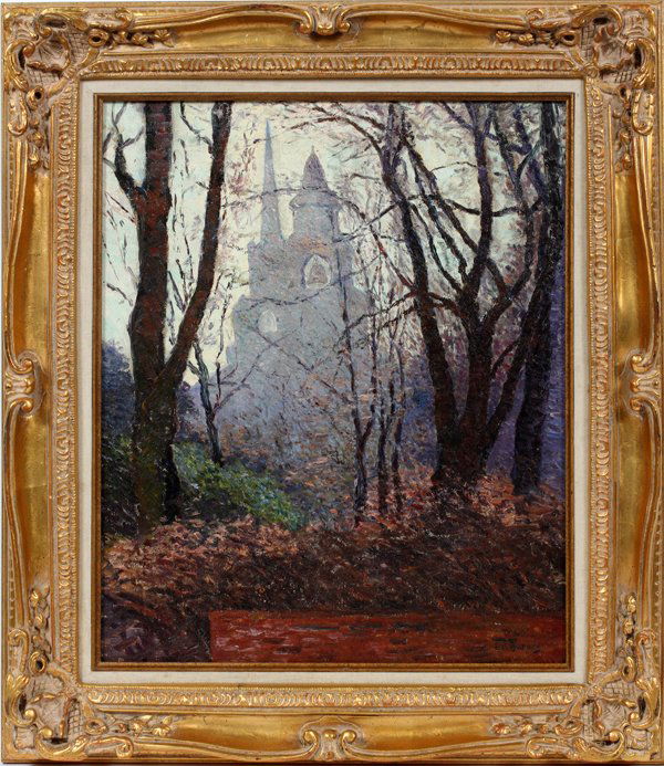 ERNEST HARRISON BARNES OIL ON CANVAS (1 of 3)