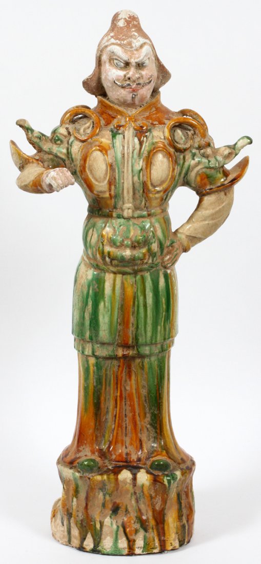 CHINESE ROOF TILE TERRA COTTA FIGURE (1 of 2)