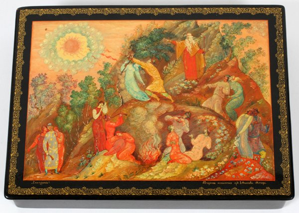 RUSSIAN LACQUERED BOX (1 of 2)