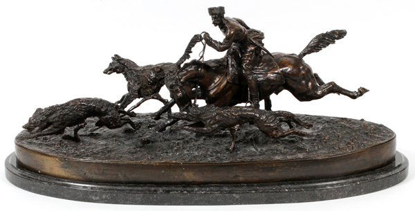 AFTER EVGENY LANSERE BRONZE SCULPTURE (1 of 5)