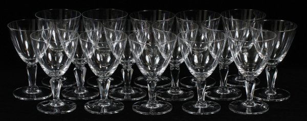 CRYSTAL GOBLETS SET OF 15 (1 of 2)