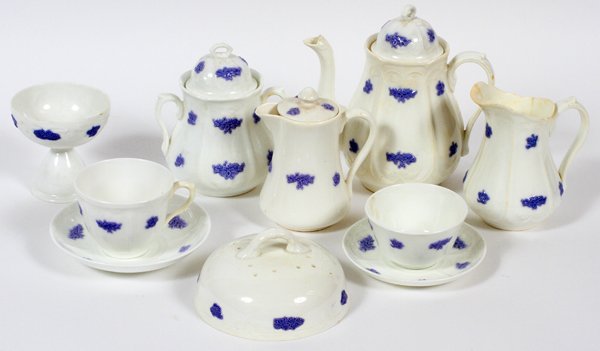 ADDERLEY 'BLUE CHELSEA' PORCELAIN CUPS & SAUCERS (1 of 2)