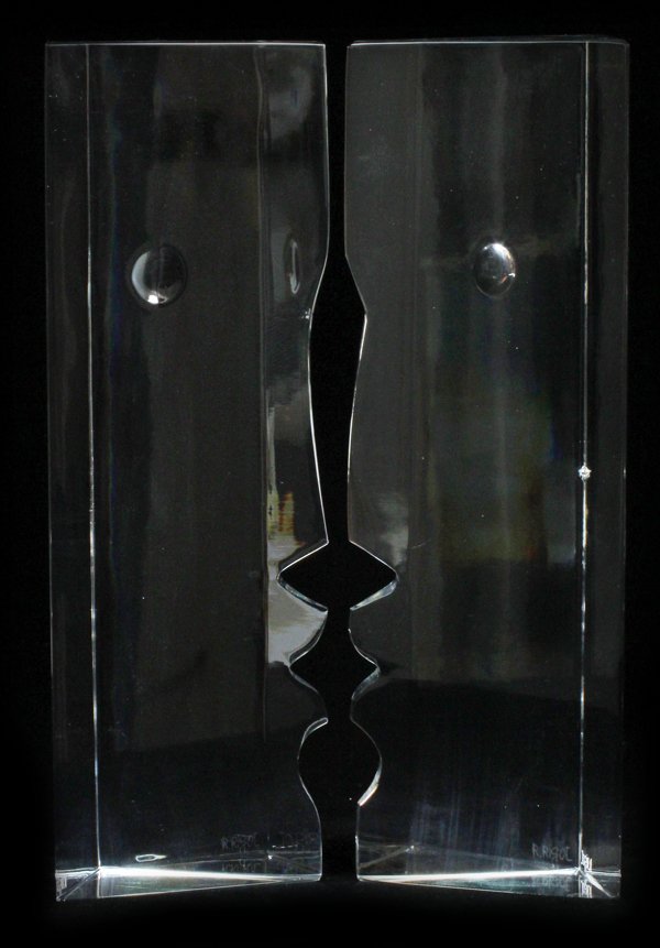 BACCARAT CRYSTAL FACE SCULPTURES BY ROBERT RIGOT (1 of 4)