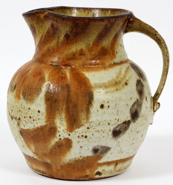 STUDIO POTTERY PITCHER C. 1970 (1 of 2)