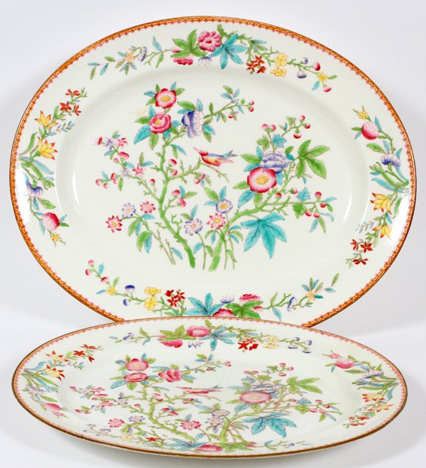 ROYAL DOULTON PORCELAIN PLATTERS C. 1900 TWO (1 of 2)