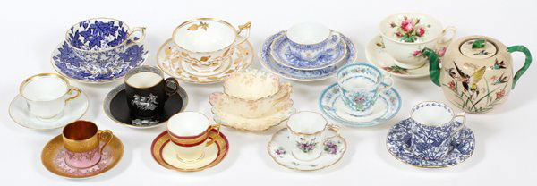 COLLECTION OF CUPS & SAUCERS MOSTLY ENGLISH (1 of 2)