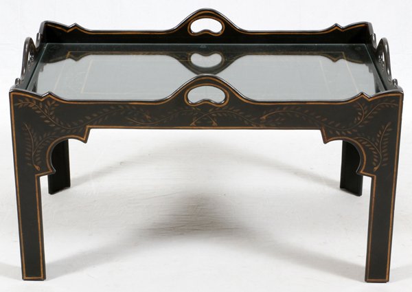 BLACK LACQUER COFFEE TABLE (1 of 2)