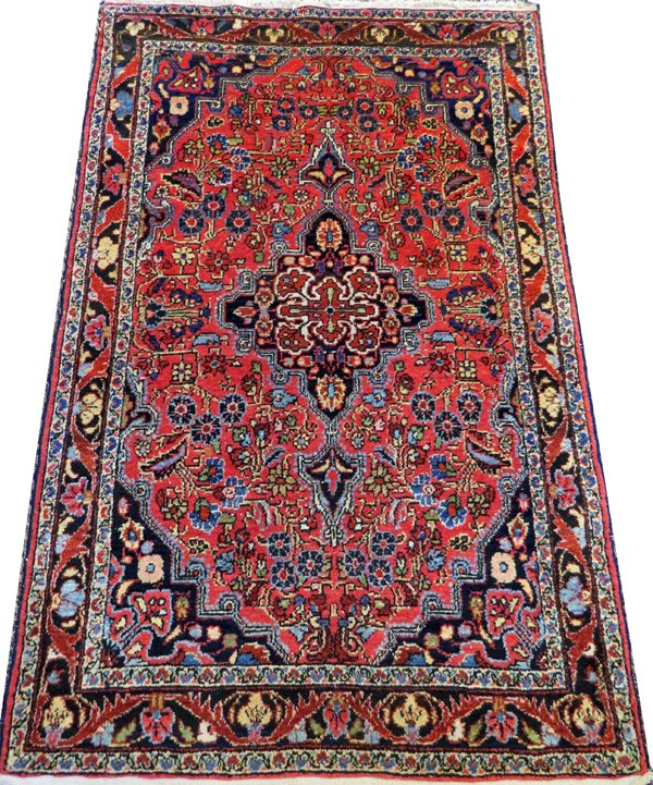 HAMADAN PERSIAN RUG SEMI ANTIQUE (1 of 2)