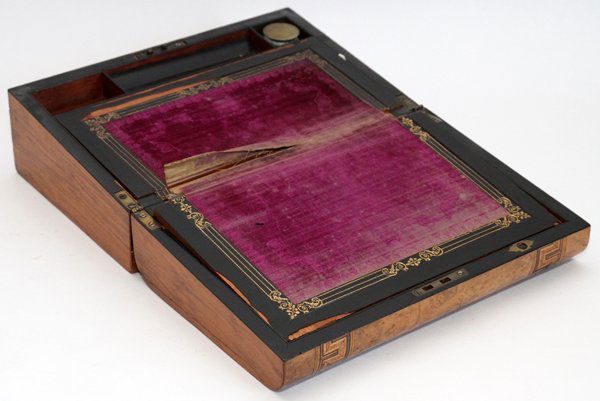 ENGLISH INLAID WRITING BOX C. 1800 (1 of 3)