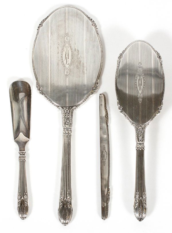 R. BLACKINTON & CO. STERLING DRESSER SET (1 of 2)