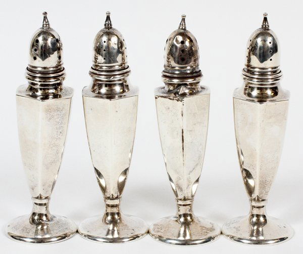 AMERICAN STERLING SALT AND PEPPER SHAKERS FOUR (1 of 2)